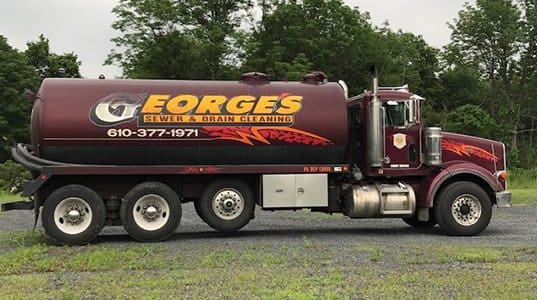 Georges Sewer and Drain Cleaning Truck